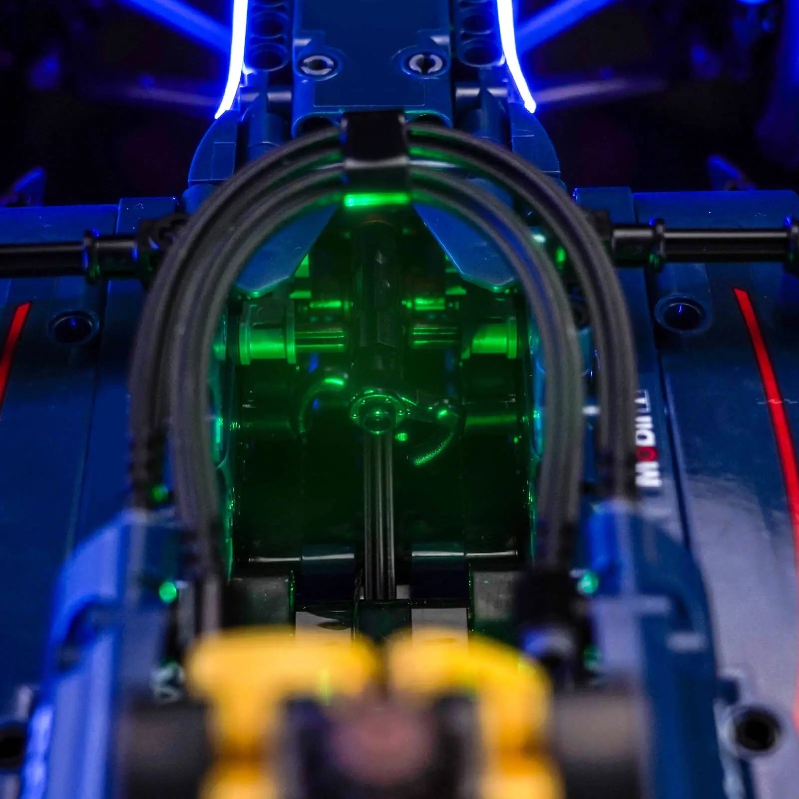 LED lights bring LEGO Technic Oracle Red Bull Racing RB20 F1 Car #42206 to life