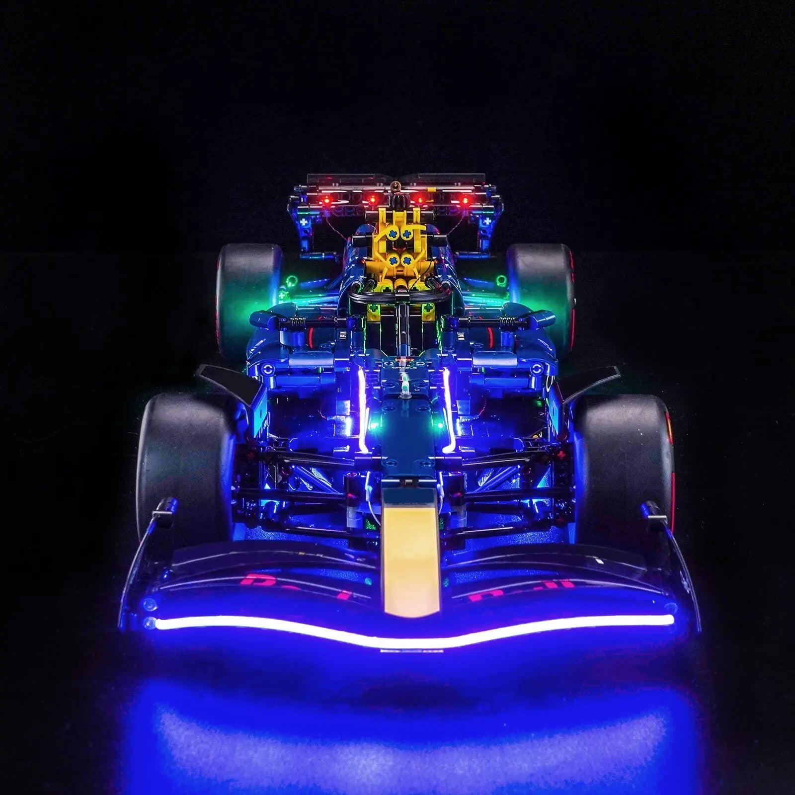 LED lights bring LEGO Technic Oracle Red Bull Racing RB20 F1 Car #42206 to life