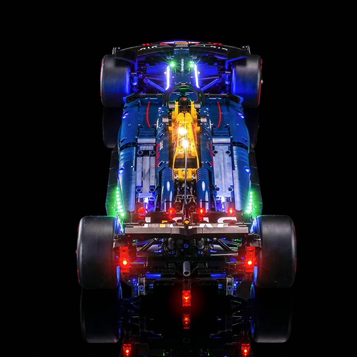 LEGO® Technic Oracle Red Bull Racing RB20 F1 Car #42206 — close-up of the LED lighting detail (light kit)