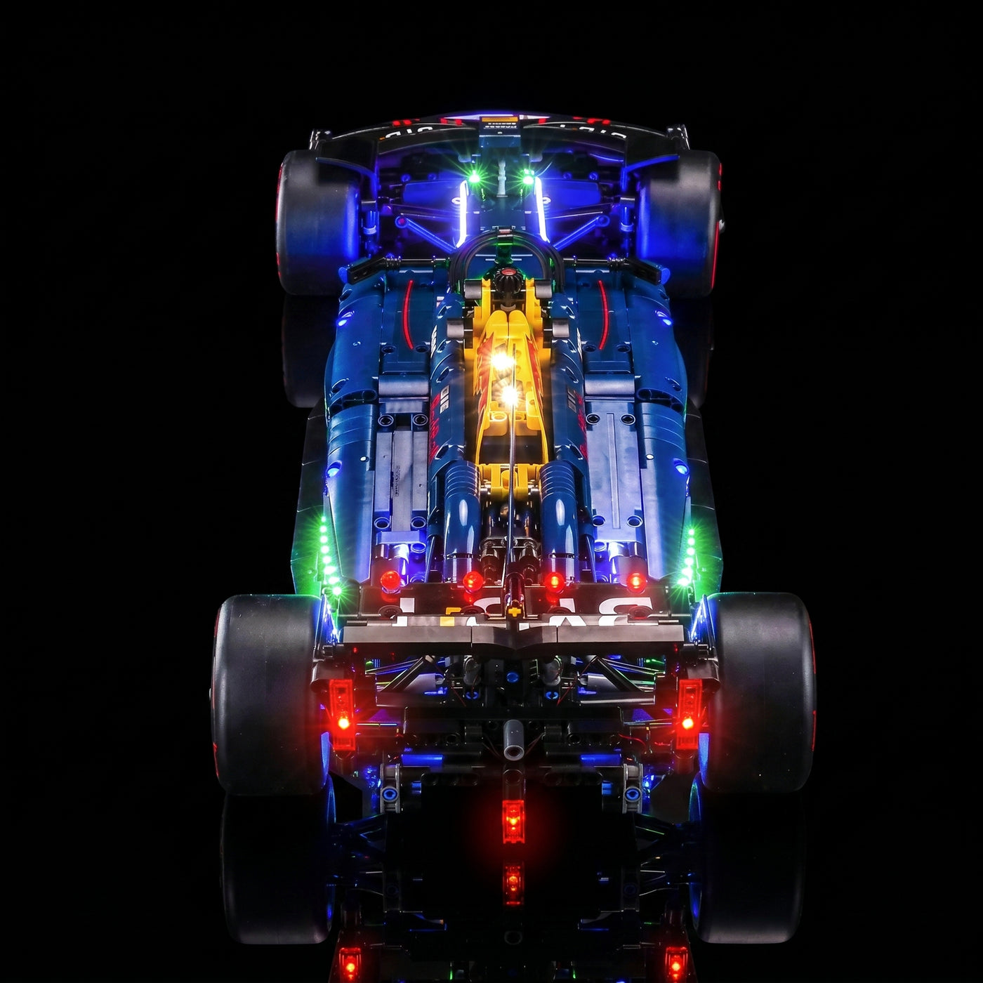 LEGO® Technic Oracle Red Bull Racing RB20 F1 Car #42206 — close-up of the LED lighting detail (light kit)