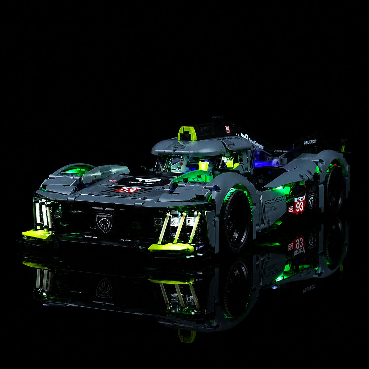 LED light kit for LEGO® Technic Peugeot 24H Le Mans Hybrid Hypercar #42156 | Bright My Bricks