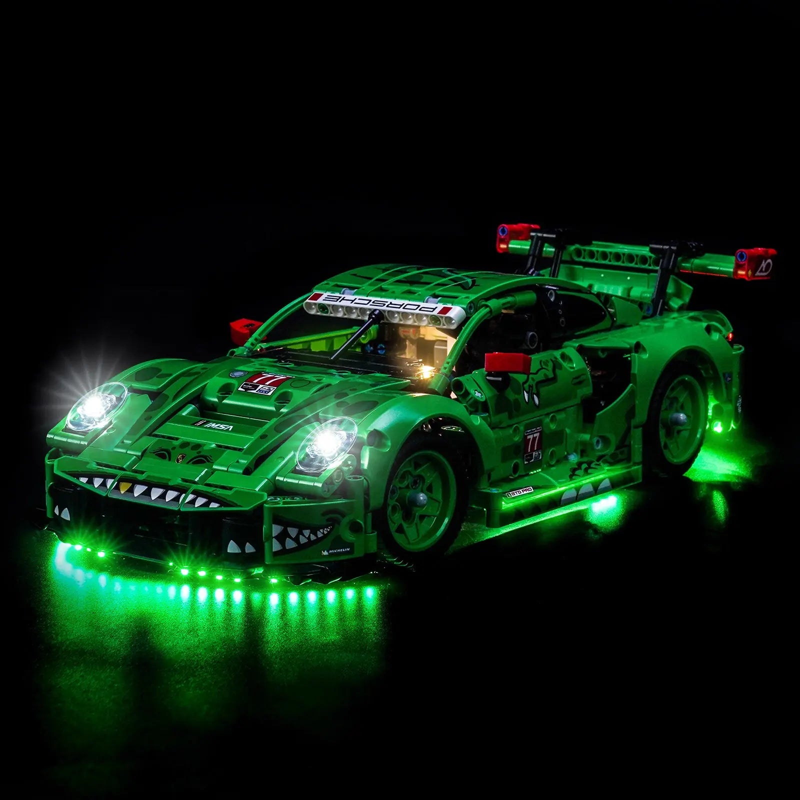 Light Kit for LEGO Technic Porsche 911 GT3 R REXY AO Racing Car #42224 - Bright My Bricks