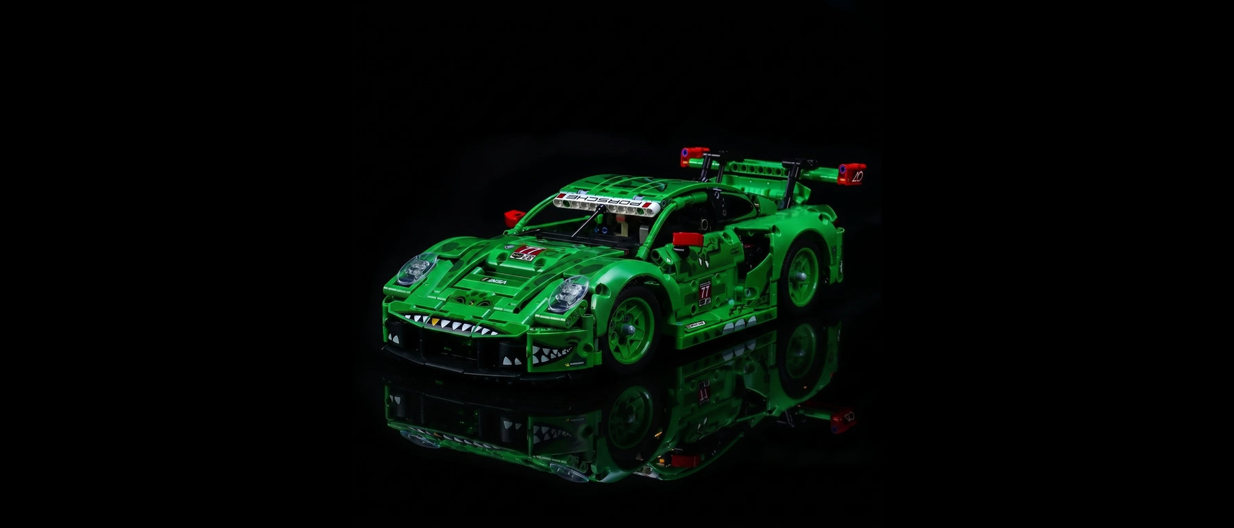 Light Kit for LEGO® Technic Porsche 911 GT3 R REXY AO Racing Car #42224 — standard build, without the LED light kit
