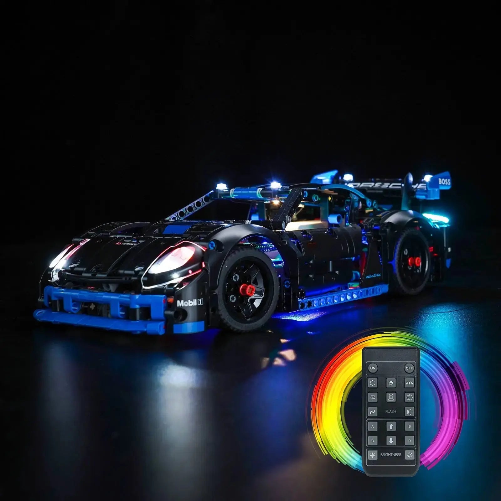 LED light kit for LEGO® Technic Porsche GT4 e-Performance Race Car #42176 | Bright My Bricks