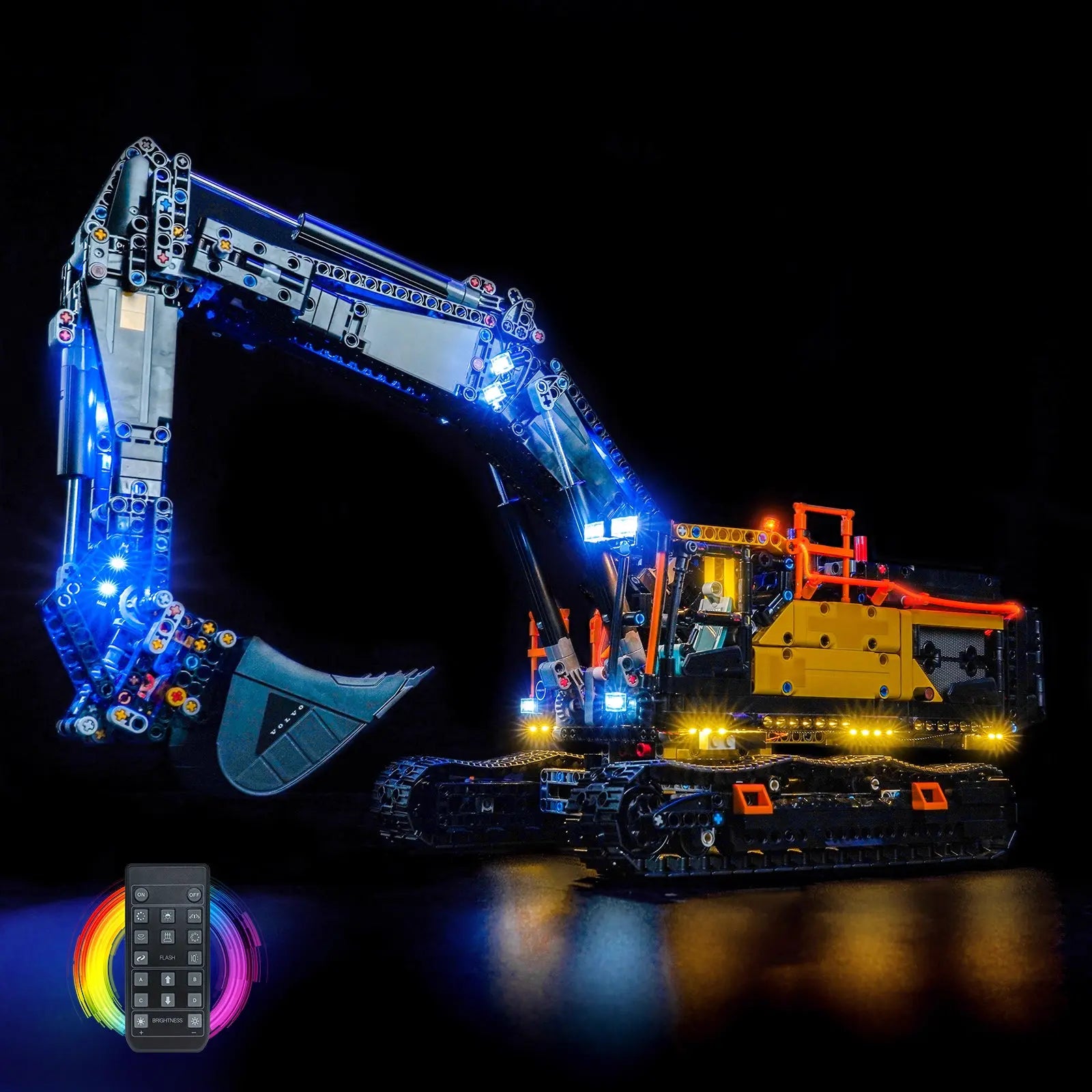 Light Kit for LEGO Technic Volvo EC500 Hybrid Excavator #42215 - Bright My Bricks