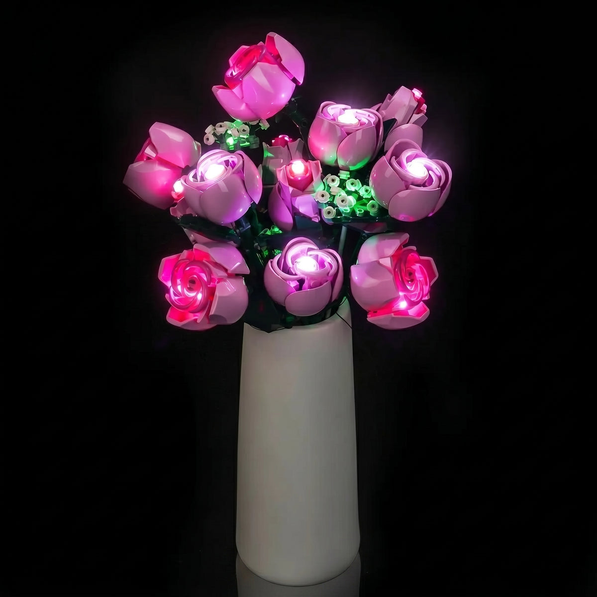 LED light kit for LEGO® The Botanical Collection Bouquet of Pink Roses #10374 | Bright My Bricks