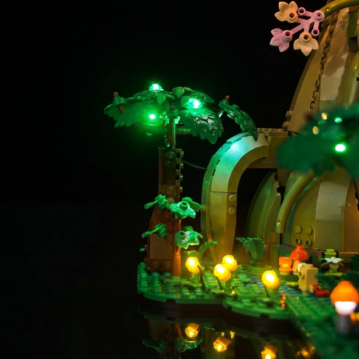 custom LED lighting for LEGO® The Legend of Zelda Great Deku Tree 2-in-1 #77092, LED kit powered on