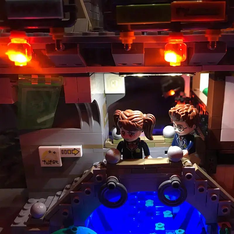 lighting effect on the build: Bright My Bricks USB-powered LED light kit for LEGO® The LEGO NINJAGO City #70620