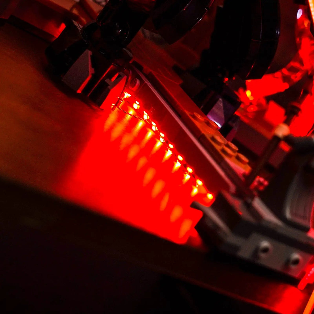 LEGO® The Lord of the Rings: Balrog Book Nook #10367 — close-up of the LED lighting detail (display light kit)