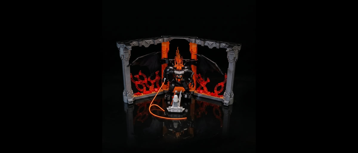 Light Kit for LEGO® The Lord of the Rings: Balrog™ Book Nook #10367 — standard build, without the LED light kit