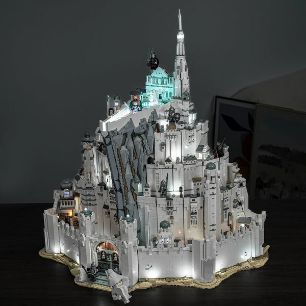 Bright My Bricks Holy Light premium LED light kit for LEGO® The Lord of the Rings: Minas Tirith #11377 — sanctified citadel glow