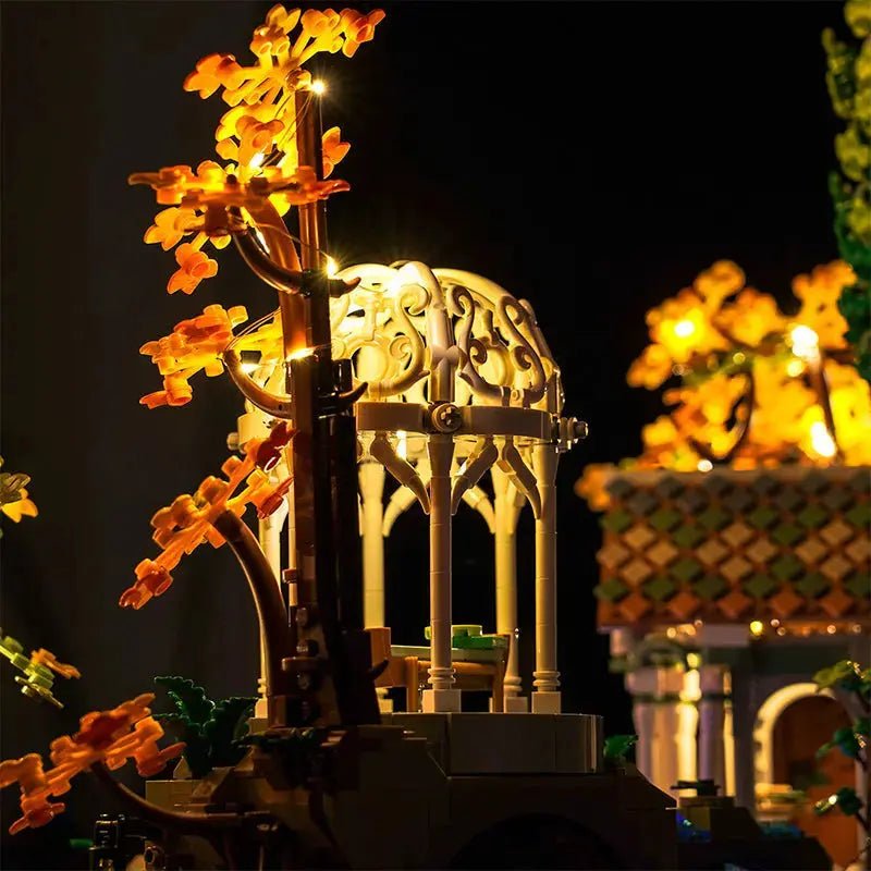 LEGO® The Lord Of The Rings: Rivendell #10316 — lighting effect on the build (RGB LED light kit)