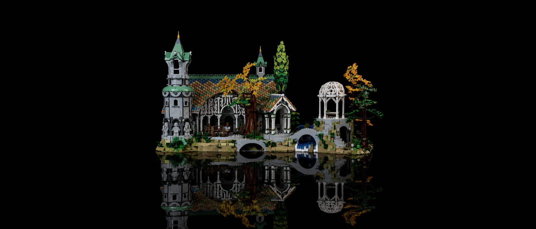 Kit LED pour LEGO® Icons LE SEIGNEUR DES ANNEAUX : FONDCOMBE #10316 — standard build, without the LED light kit