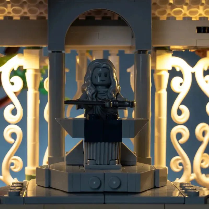 LEGO® The Lord Of The Rings: Rivendell #10316 — showcase lighting view (display light kit)