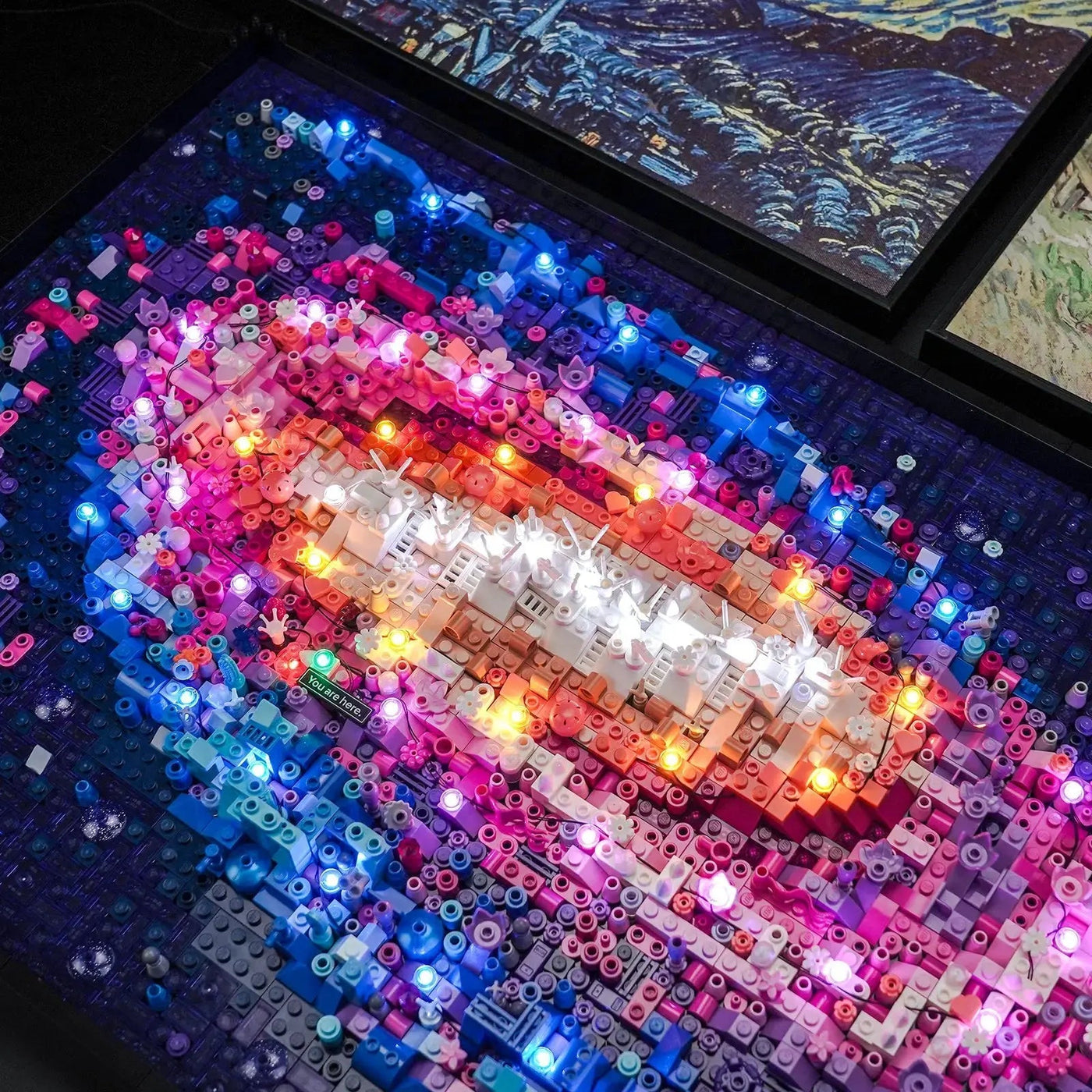 LEGO® The Milky Way Galaxy #31212 — lighting effect on the build (LED lighting kit)
