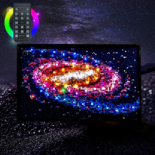 LED lights for LEGO® The Milky Way Galaxy #31212, close-up of the LED lighting detail