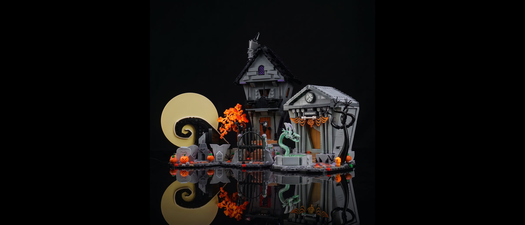 Kit LED pour LEGO® L'Étrange Noël de Monsieur Jack - Disney Tim Burton #21351 — standard build, without the LED light kit