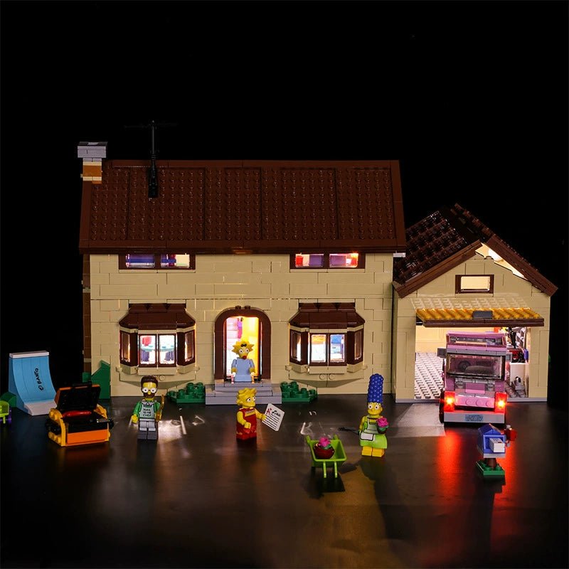 LEGO The Simpsons House #71006 with LED lights installed