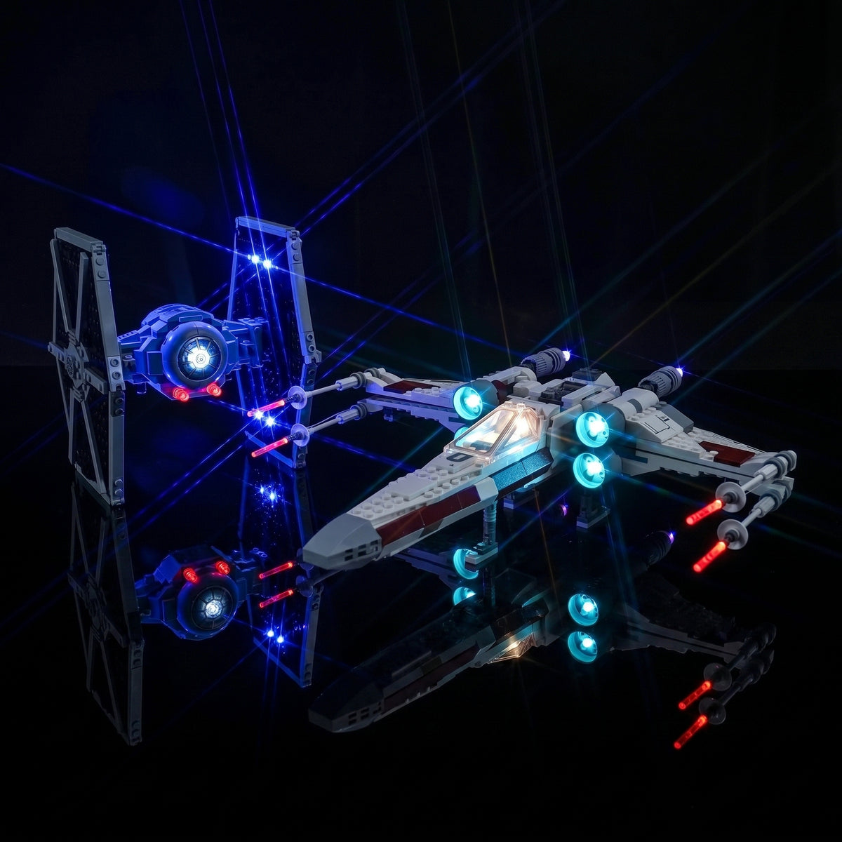 LED light kit for LEGO® TIE Fighter & X-Wing Mash-up #75393 | Bright My Bricks
