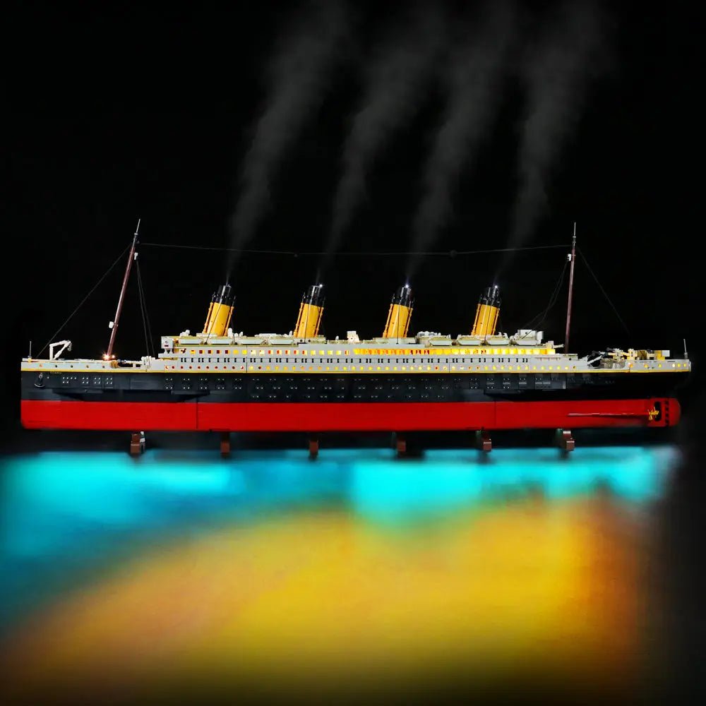 LED lights bring LEGO Titanic #10294 to life