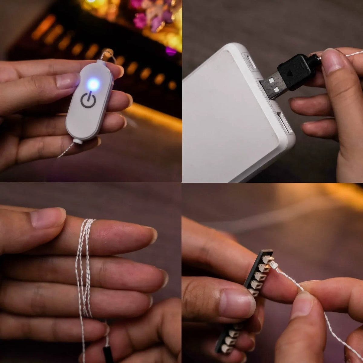 Touch Adjust Switch Power Extension Cable for LEGO® Light Kits before-and-after lighting (LEGO® lighting component)