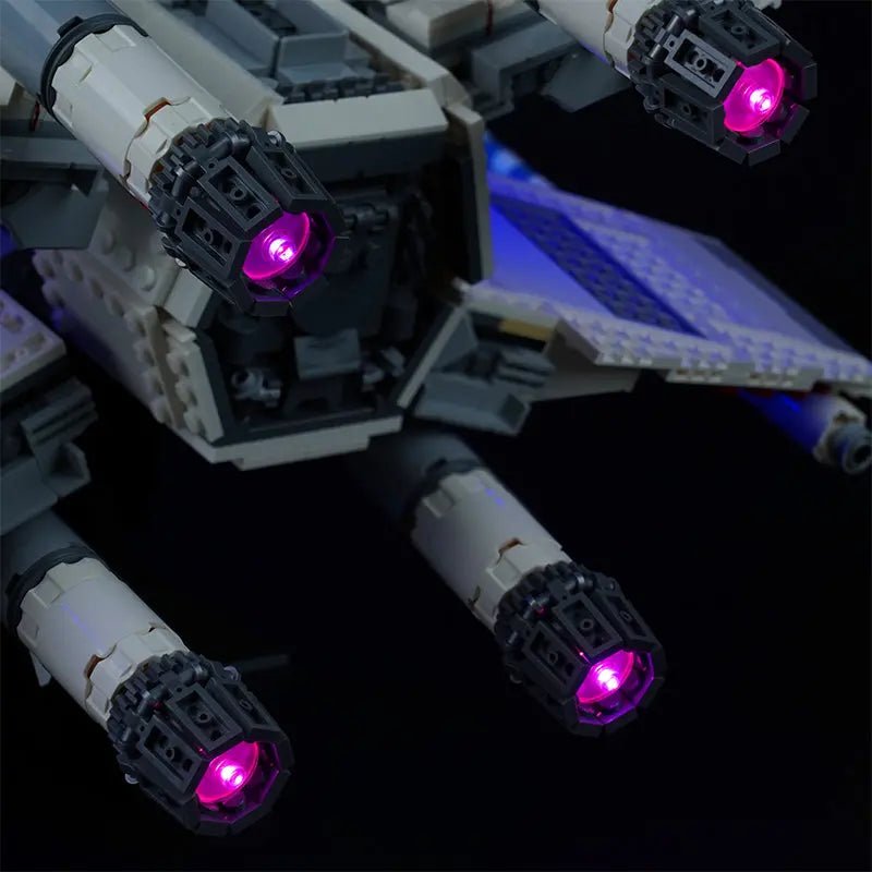 LEGO® UCS X-Wing Starfighter #75355 — night-mode display glow (LED lighting kit)