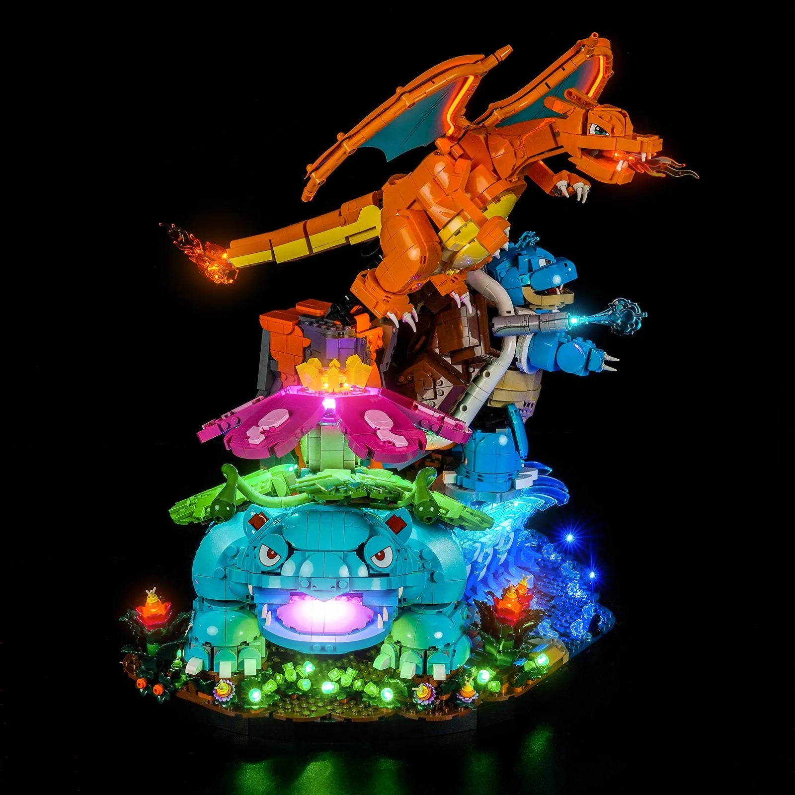 Bright My Bricks LED kit for LEGO Venusaur Charizard and Blastoise #72153