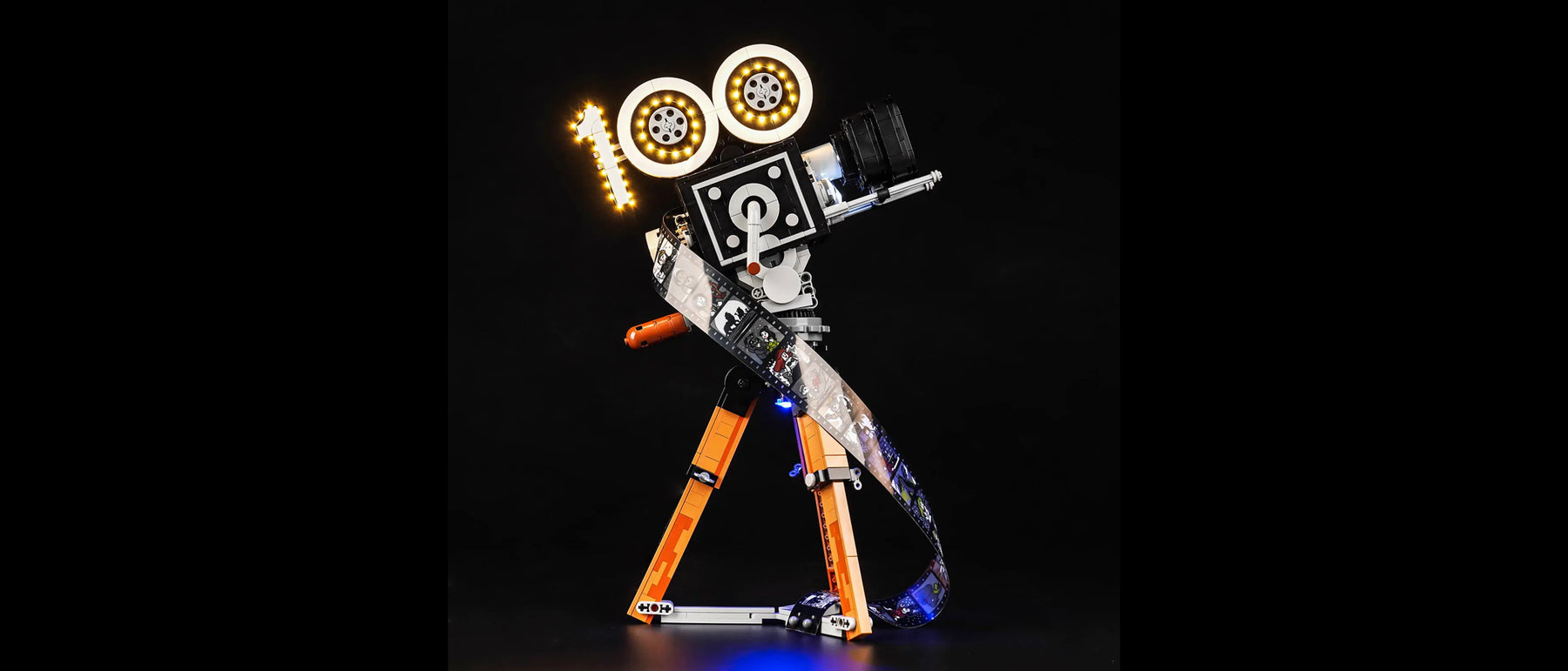 Kit LED pour LEGO® La caméra Hommage à Walt Disney #43230 — lit with the LED light kit