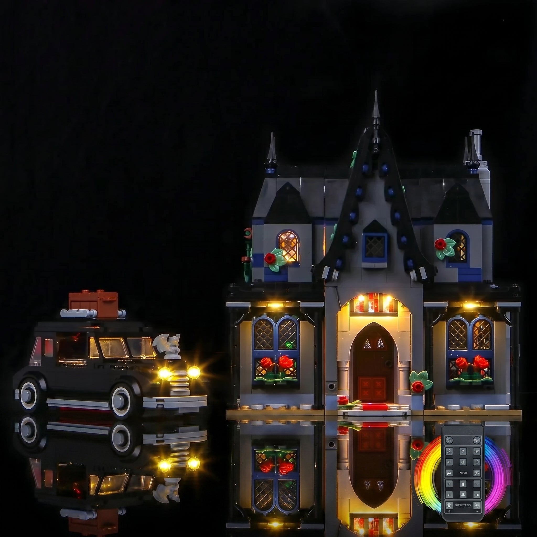 LED light kit for LEGO® Wednesday Morticia's Cottage #76786 | Bright My Bricks