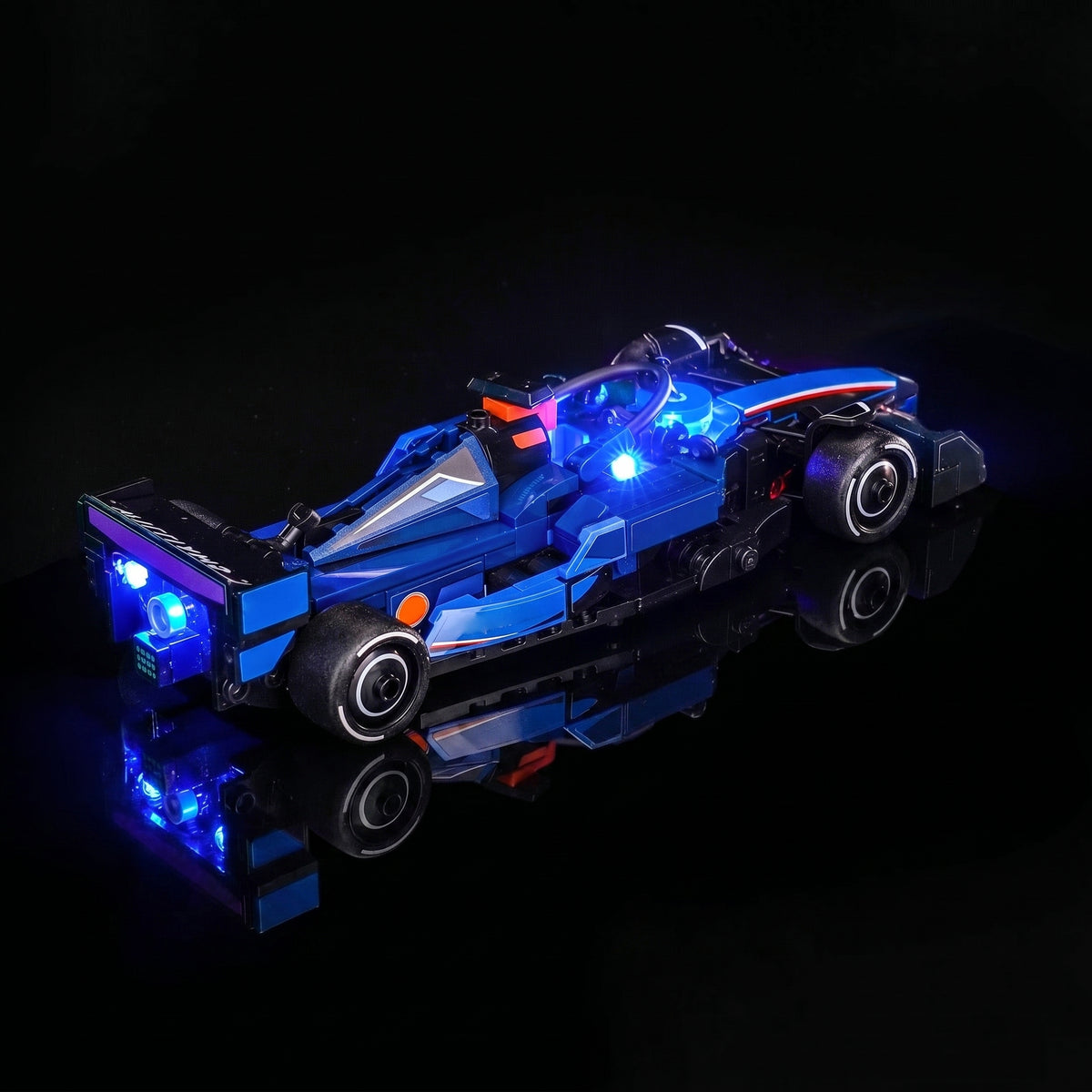 brightened interior detail: Bright My Bricks DIY LED light kit for LEGO® Williams Racing FW46 F1 Race Car #77249