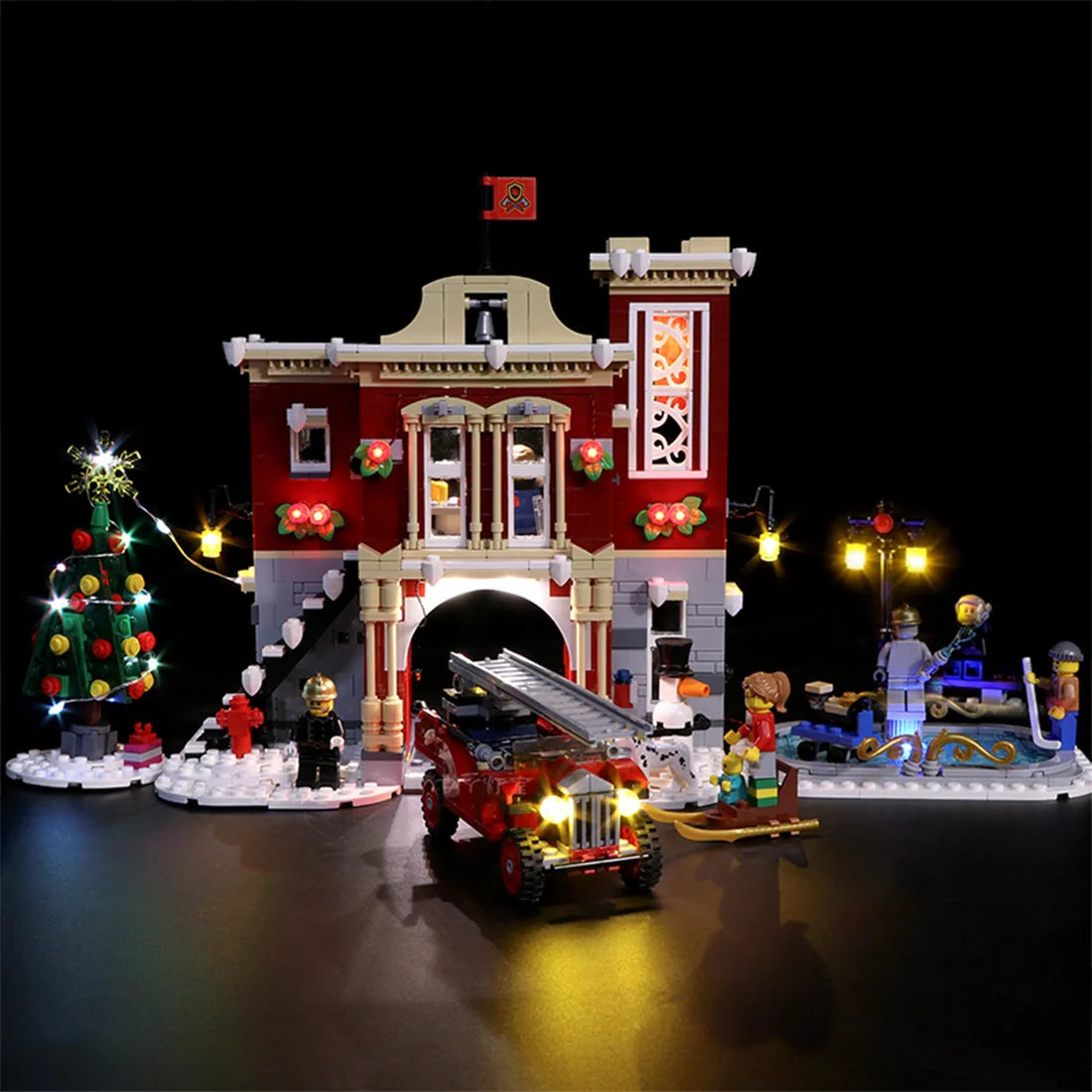 Kit LED pour LEGO® Caserne des pompiers du village d'hiver #10263