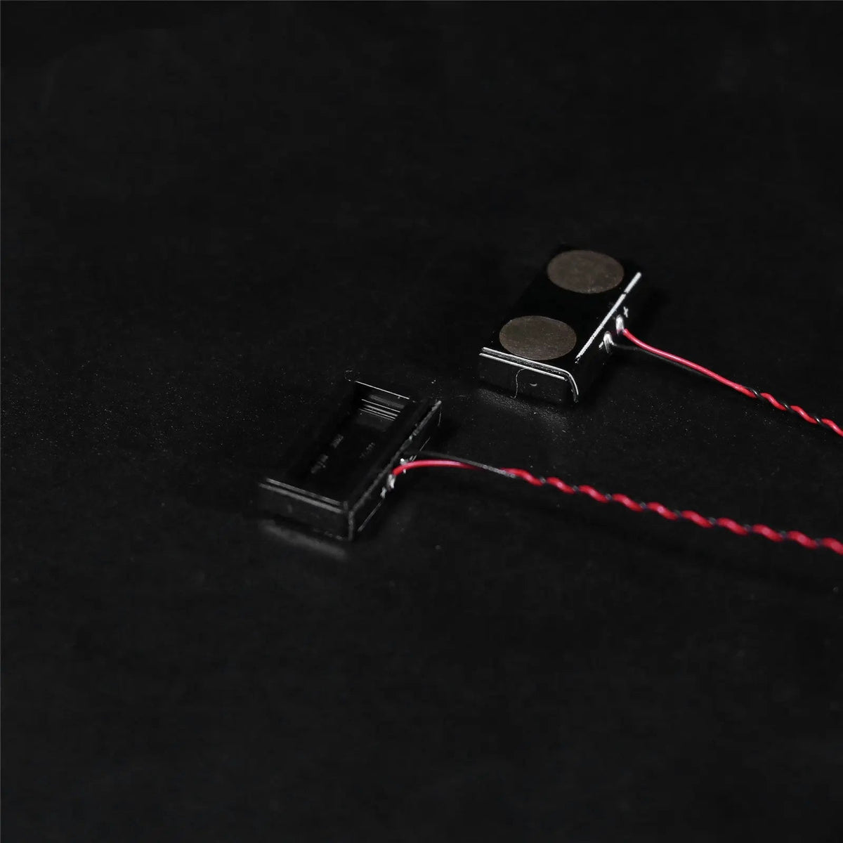 Wireless Connection Module for LEGO® Lighting installed and glowing (LED light kit for LEGO®)