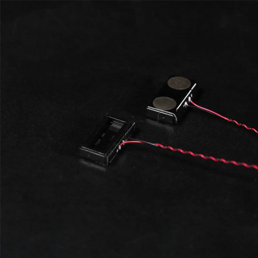 Wireless Connection Module for LEGO® Lighting installed and glowing (LED light kit for LEGO®)