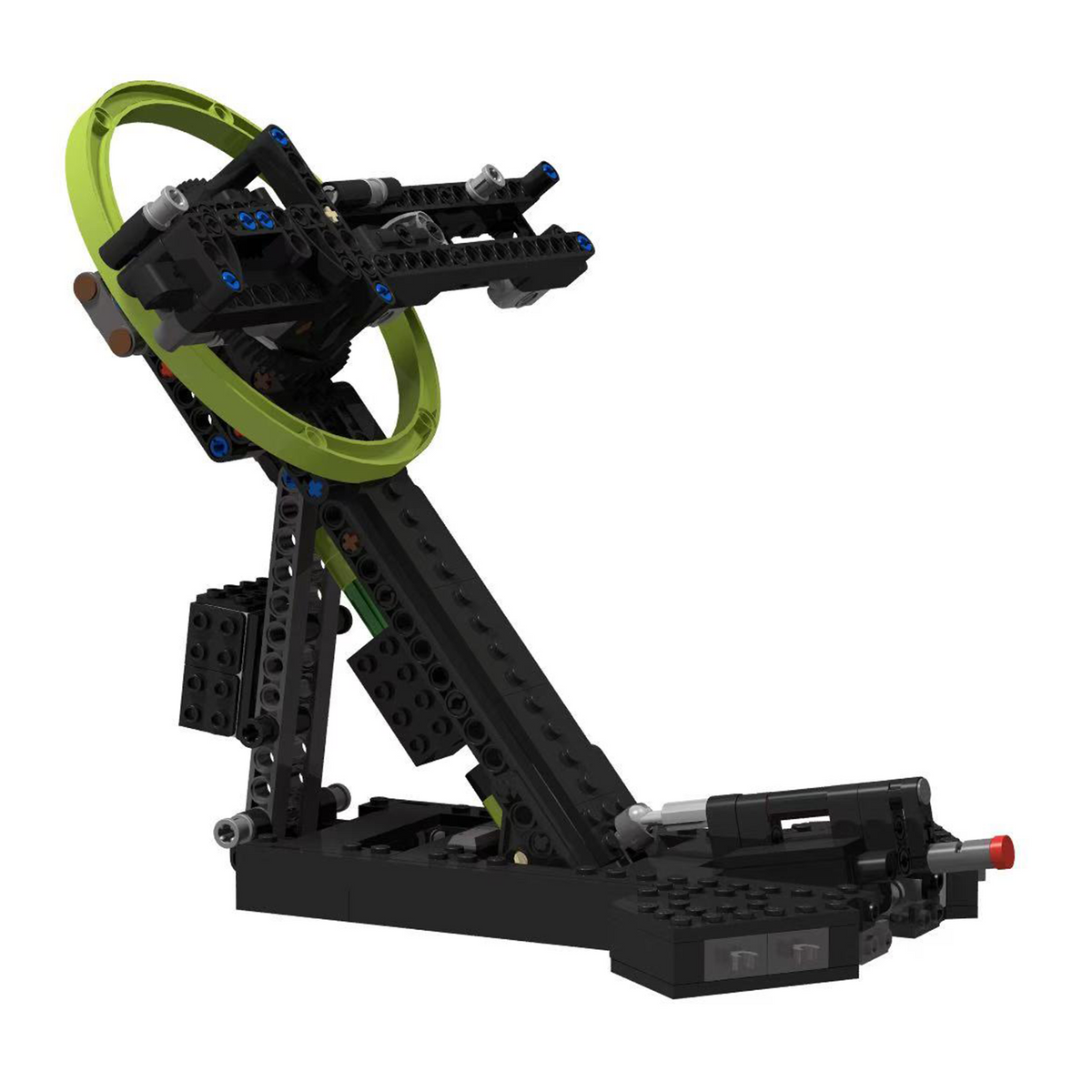LEGO® Icons Project Hail Mary #11389 moving on its stand with the Bright My Bricks motor kit