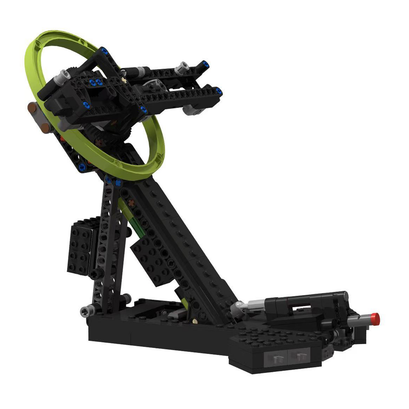 LEGO® Icons Project Hail Mary #11389 moving on its stand with the Bright My Bricks motor kit