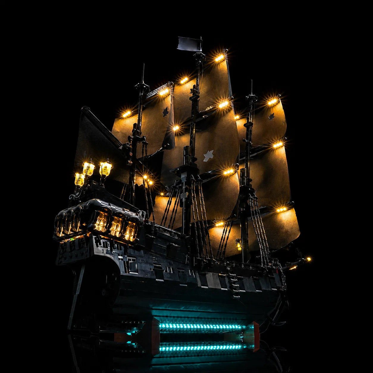 RGB remote supplied with the upgraded LED kit for LEGO® Icons Captain Jack Sparrow's Pirate Ship #10365